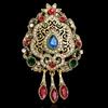 Creativo Nuevo Broche de Accesorios de Ropa Versátil Vintage Barroco Ramillete Hebilla para Bufanda Atmosférica para Mujer Joyería Transfronteriza