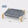 Cama plegable para mascotas gato imitación piel de conejo otoño e invierno cálida sin pelusa refrigerante cuatro estaciones elevada a prueba de humedad sofá nido de gato cama