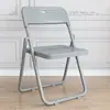 Silla Plegable con Respaldo para Verano, Adecuada para Hogar, Oficina, Estudio, Dormitorio, Reunión, Silla de Computadora, Balcón, Portátil, Individual, Sencilla