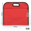 Shude A4 Bolsa de archivo portátil lona cremallera bolsa de información Oxford impermeable bolsa de conferencia negocios doble bolsa de almacenamiento