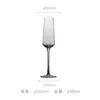Conjunto de Taças de Champanhe Transparentes de Cristal Feitas à Mão Taça de Espumante Criativa para Uso Doméstico Taça de Coquetel com Logo Transfronteiriço