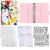 Cuaderno de hojas sueltas A6 transfronterizo, cuaderno económico, cuaderno creativo con impresión a color, cuaderno de cuero PU, cuaderno de hojas sueltas con clip, cuaderno de palma