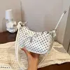 Bolsa de Bolinhas com Laço para Mulheres 2026 Nova Tendência Moda Versátil Ombro Axila Bolsa de Verão Transversal Pequena Quadrada