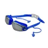 Fábrica Tuojian G7200M color mágico galvanizado luz plana gafas de natación cómodas marco grande buceo anti-vaho gafas de natación