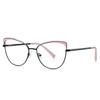 Gafas anti luz azul a juego de color 3100 tirachinas de metal montura óptica estilo moda ins europeas y americanas gafas lisas en stock venta al por mayor