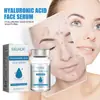 EELHOE Sérum Esencia Transparente de Ácido Hialurónico Retención de Humedad Suave Suave Protección Cuidado de la Piel Facial Sérum Esencia Iluminadora