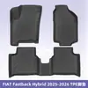 Adecuado para FIAT Fastback Híbrido 2025-2026 Alfombrillas de coche 3D para todo tipo de clima de TPE