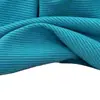 Tela Elástica de Punto Canalé Pequeño 2x2 210g Poliéster-Spandex Alta Elasticidad Tela para Camisola sin Mangas Camiseta de Capa Base para Mujer