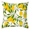 Funda de Almohada Ins Verano Planta Verde 2026 Nuevo Producto Transfronterizo Limón Acuarela Sofá Terciopelo Piel de Melocotón Almohada Cojín Venta al por Mayor