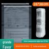 Saco de embalagem de roupas atacado saco de armazenamento com zíper PE saco plástico transparente 12 seda mensagem de aviso saco com fecho zip 26 * 38cm