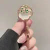 Broche de Flor de Osmanthus de Nácar Estilo Antiguo, Lujo Accesible, Ramillete Femenino de Alta Gama, Broche de Borla, Cheongsam, Decoración de Abanico