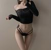 Ropa interior sexy para chicas calientes europeas y americanas, tanga de seda de hielo para mujer, cintura media, nuevo triángulo de deseo puro 2023