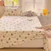 Juego de Sábanas de Terciopelo de Leche Invierno Clase A Pieza Única 180x200 Espesado Suave Terciopelo de Coral Dormitorio Persona Sola Funda de Almohada Juego de Tres Piezas