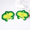 Pendientes Metálicos Estilizados de Moda Exagerados con Flor Grande Estereoscópica y Goteo de Aceite Pendientes Retro Versátiles de Moda para Mujer