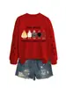 Sudadera Redonda de Manga Larga Divertida y Original de Otoño e Invierno de Amazon con Estampado de Pollo Iraisechickens en el Brazo