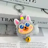 Encantador y popular llavero de peluche de unicornio, regalo de dibujos animados, figura para coche, llavero y accesorio para mochila