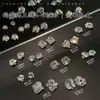 Arte de Uñas Premium con Circonita y Diamantes Blancos Brillantes Apilados, Decoraciones de Uñas Grandes Gruesas tipo Dulce de Huevo de Paloma