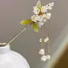 Acessórios de Cabelo Hanfu Estilo Antigo, Grampos de Cabelo Versáteis de Liga Metálica com Franjas Retrô, Enfeites para Coques, Grampos de Cabelo Estilo Chinês Novo para Atacado