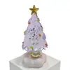 10.5cm Base Giratoria de Cerámica Jingdezhen Adorno de Árbol de Navidad Manualidades de Vidrio Cerámicas Navideñas
