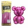 Color Metálico 100 Globos Largos Venta al por Mayor Engrosados Formas Versátiles Decoración de Puesto de Magia en el Mercado Nocturno Fiesta Festiva