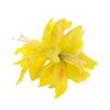 Nuevo Clip de Borde de Flor de Lirio Doble para Primavera y Verano Flor Artificial Clip para el Cabello Foto Vacaciones Tocado de Tela para Mujer