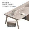 Estación de escritorio para cuatro personas, combinación de mesa y silla para el personal, soporte para tarjeta de computadora, escritorio para personal de oficina para 6 personas, 4 personas
