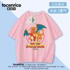 Camiseta Dragão Cuspidor de Fogo Transfronteiriço Infantil Manga Curta Verão Novo Estilo Unissex Bebê Roupas de Algodão Top Casual Tendência 6