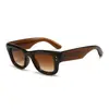 Gafas de Sol Estilo Jennie, Montura Gruesa, Gafas de Sol de Montura Cuadrada Grande, Gafas de Sol Anti-UV, Forma Cóncava para Hombres y Mujeres