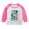 Camiseta de manga comprida para meninos e meninas roupas de primavera e outono 2022 nova camisa de costura infantil estilo ocidental top de algodão