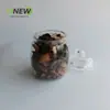 Garrafa Plástica de 1200ml Pote Selado para Alimentos Garrafa PET Pote para Embalagem de Chá Aromatizado Biscoito Garrafa Transparente de Boca Larga Pote Pequeno