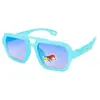 Gafas de Sol para Niños y Niñas, Fotografía Callejera de Moda, Gafas de Marco Grande de Celebridad de Internet, Gafas de Sol de Marco Grande con Protección Solar Personalizada 8229A 1