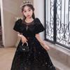Vestido de Noche para Niñas, Vestido Infantil de Nicho de Lujo Ligero para Fiesta de Cumpleaños, Vestido de Princesa, Vestido para Actuación de Piano de Anfitrión