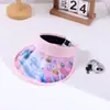 Nuevo sombrero de copa vacío 3D para niños con protección UV, ideal para viajes de verano, con grandes aleros, con diseño de astronauta y dibujos animados.