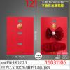 Fábrica en stock, venta al por mayor, horquilla roja bronceadora de Año Nuevo, cartón, joyería roja china, tarjeta plegable, pieza de decoración para el cabello, etiqueta