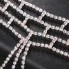 Accesorios nuevos europeos y americanos de diamantes de imitación moda bola borla máscara exótico velo hueco tocado