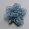 Pinza para el Cabello Estilo Coreano Pasador Broche Decorativo Accesorios de Joyería Semi-acabados Flores de Tela de Gasa de Seda Estambres de Gasa Venta al por Mayor