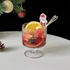 WholesaleTree Vasos de Vidrio con Patrón de Árboles con Pedestales Cortos y Altos para Cócteles, Jugos, Uso en Casa, Bebidas Frías y Bebidas Espumosas con Rayas Verticales