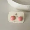 Aretes de Bolas de Pan al Vapor de Color Caramelo Macaron para Mujer, Simples, de Alta Gama, de Moda, Elegantes, Versátiles