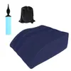 Almohada inflable para piernas en stock, almohada para elevar los pies, ayuda para la cama, almohada para aliviar la presión, relajador de rodillas, cojín trapezoidal para piernas para aliviar la fatiga
