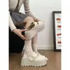 Nuevos Zapatos Mary Jane Birkenstock Versátiles con Puntos, Suelas Gruesas, Zapatillas Cerradas de Medio Paso Estilo Hada que Aumentan la Altura para Mujeres, Verano 2026
