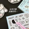 Serie Linda y Peculiar Pegatinas de Graffiti Estilo Coreano Lindos Objetos Pequeños Emoji Diario Guka Pegatinas Decorativas Venta al por Mayor