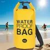 Bolsa Impermeable Transfronteriza de Hombro Único con Doble Clip de Hombro de Tela de Malla para Playa, Natación, Plegable, Bolsa de Agua para Ciclismo, Camping, Bolsa Impermeable Portátil
