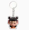 Nezha 2 Chico Demonio Naohai Nezha Película Ao Bing Nezha Llavero Lindo Periférico Colgante Decorativo para Mochila Enviar Pequeño