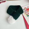Cachecol de Natal Transfronteiriço para Gatos e Cachorros Cachecol de Lã Desenho Animado para Cães Pequenos e Médios Decorações Quentes de Inverno