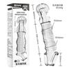 Set Portátil de Brackets Sirius de Forma Agradable para Hombres con Hilo Extendido Transparente de Cristal Set para Habitación de Pareja Juguetes Sexuales Divertidos