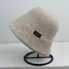 Sombrero de Sol Versátil Liso Estilo Japonés Sombrero de Pescador Circunferencia de Cabeza Grande Hace que la Cara Parezca Más Pequeña Cálido Protege los Oídos Sombrero de Cubo Versátil Estilo Coreano Informal Sombrero de Cubeta