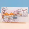 Carpeta de acordeón arcoíris, carpeta de documentos mini de oficina A6 con cordón de plástico, carpeta de almacenamiento de 13 compartimentos al por mayor