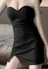 Atuendo de Diosa Estilo Discoteca, Top Tubo Ajustado, Vestido Rojo Sexy que se Ajusta a las Caderas, Nuevo Modelo 2026 Socialité