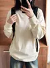 Camada Base Top de Algodão Branco Amigo da Pele Solto Emagrecedor para Homens e Mulheres Roupa Íntima de Outono Top Básico Costurado de Manga Longa Slim Fit