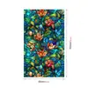 BL161 Adesivo de Vidro Florido Colorido Transfronteiriço Filme Eletrostático de Vidro de Janela de PVC Sem Adesivo Adesivo Decorativo de Vidro